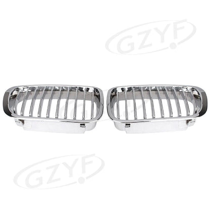 Upper Bumper Mesh Grille for BMW E46 320i 323i 325i 328i (1998–2001) Chrome