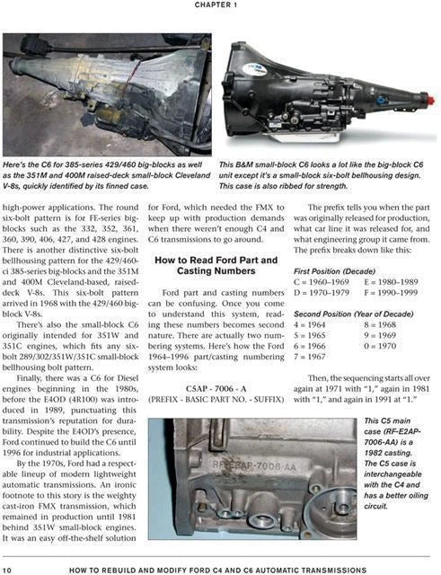 Rebuild & Modify Guide for Ford C4 & C6 Automatic Transmissions