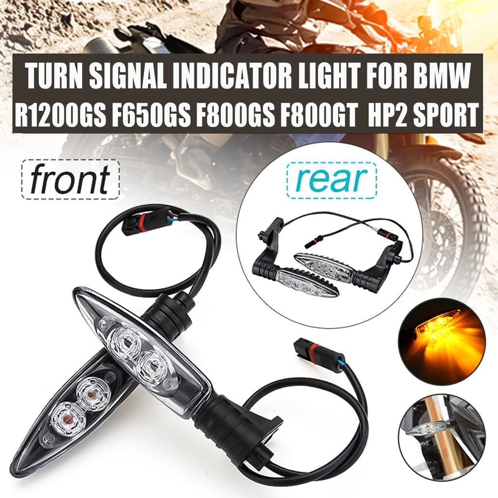 2X LED Turn Signal Indicator Light for BMW R1200GS F650GS F800GS F800GT (2004–2018)