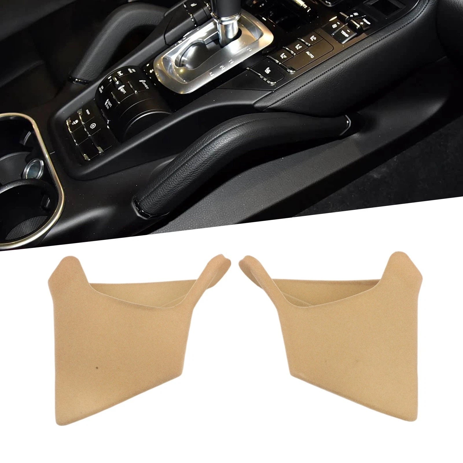 Armrest Storage Organizer for Porsche Cayenne (2011–2018) Beige Center Console
