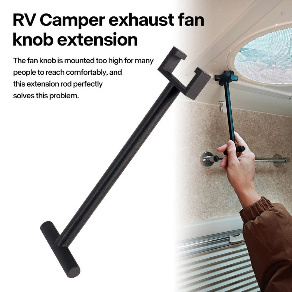 Exhaust Fan Knob Extension for RV Camper (20.5cm, White ABS)