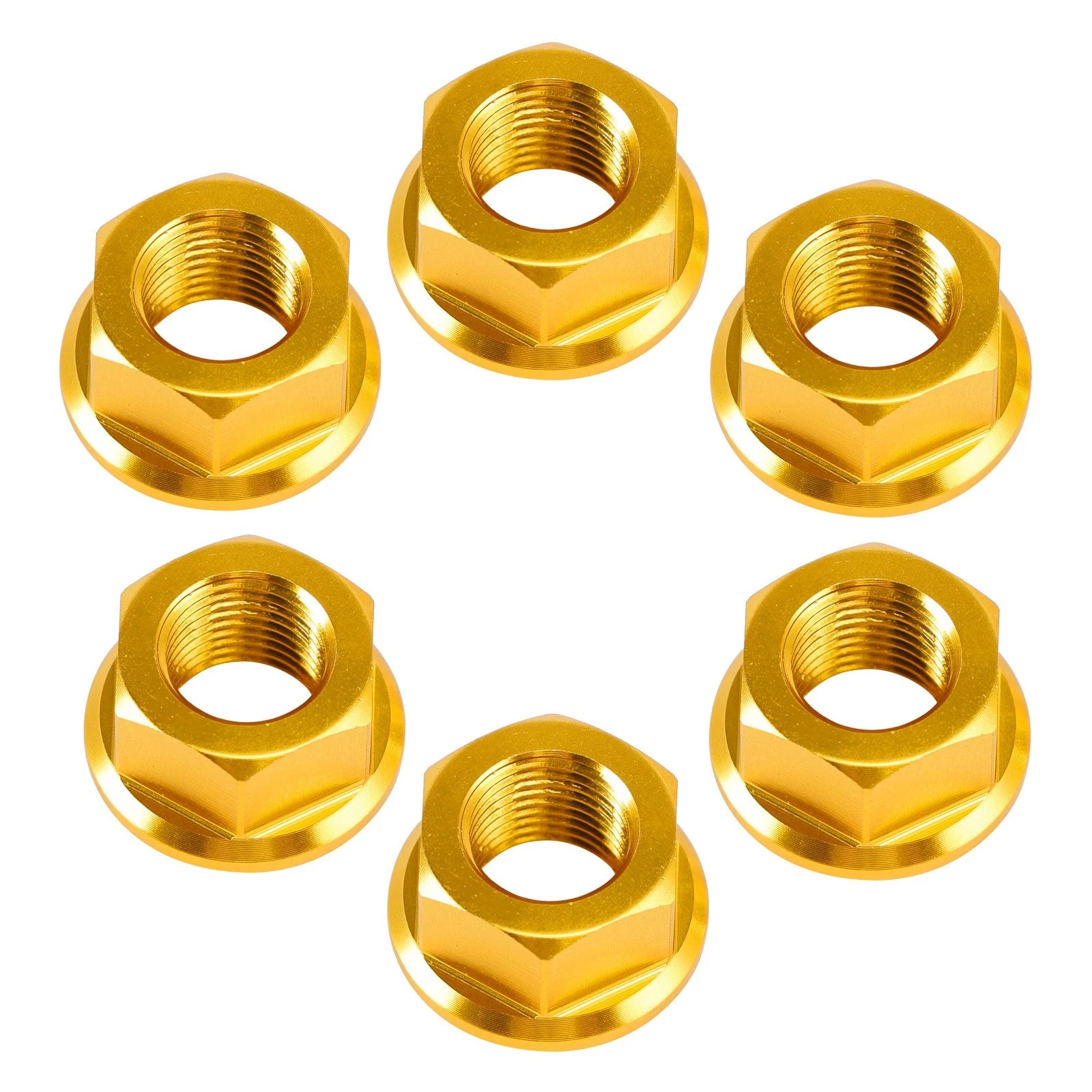 6x Rear Sprocket Nuts M10 Gold for Ducati Panigale V2 V4 V4S 1199 1299 (2012–2024)