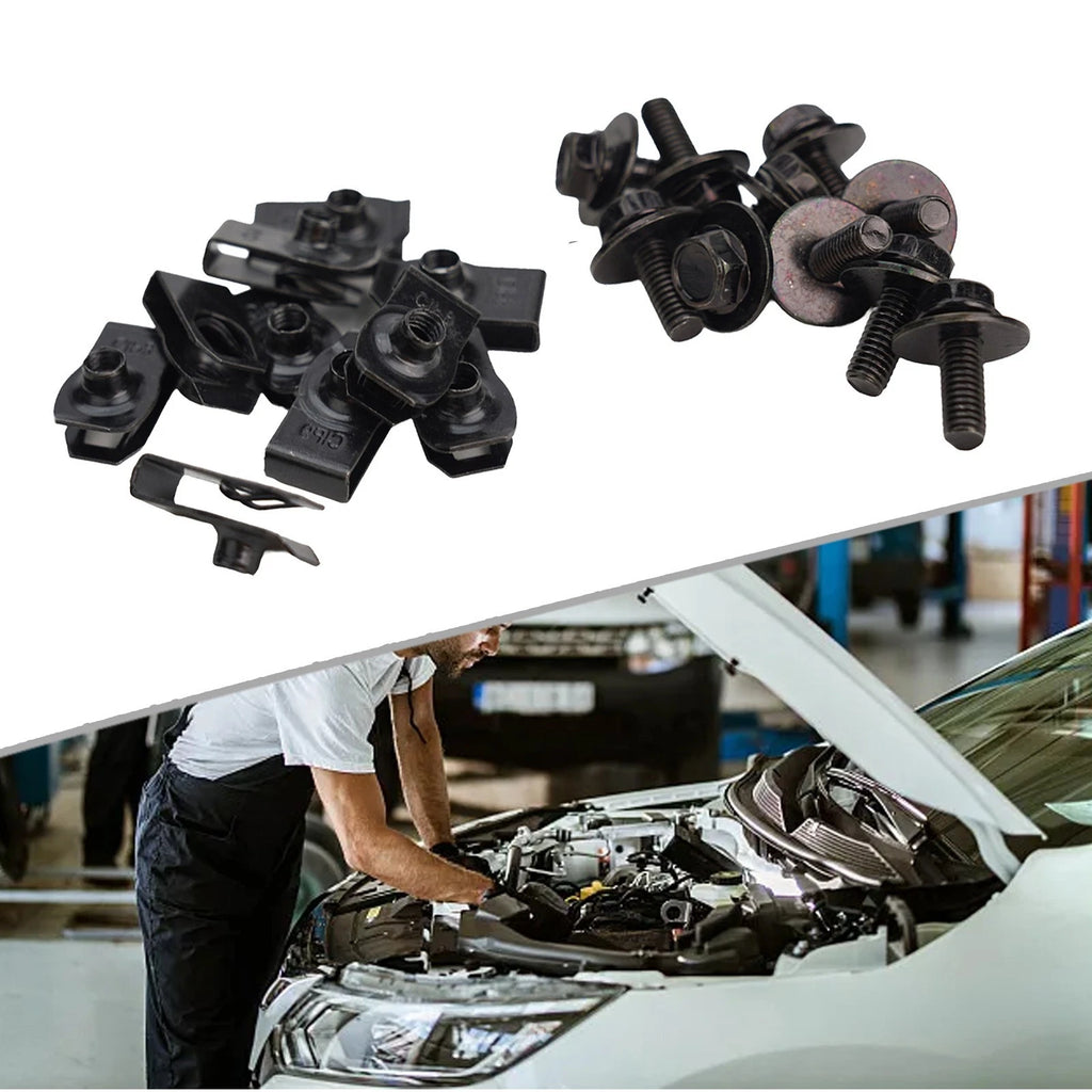 Body Bumper U-Nuts Clip Kit for Splash Shield (2010–2023)
