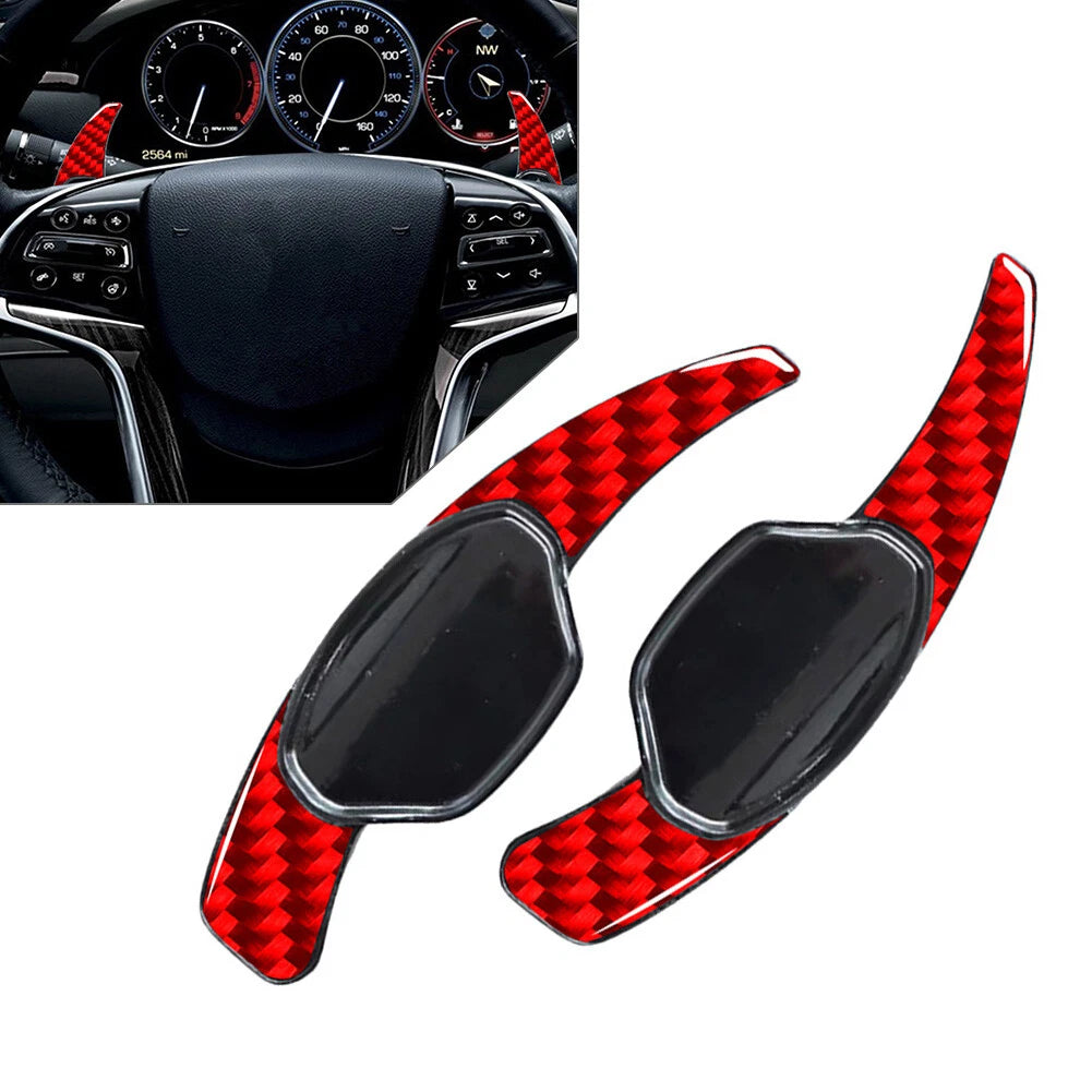 Steering Wheel Shift Paddle Extension for Cadillac XTS (2013–2019) Red