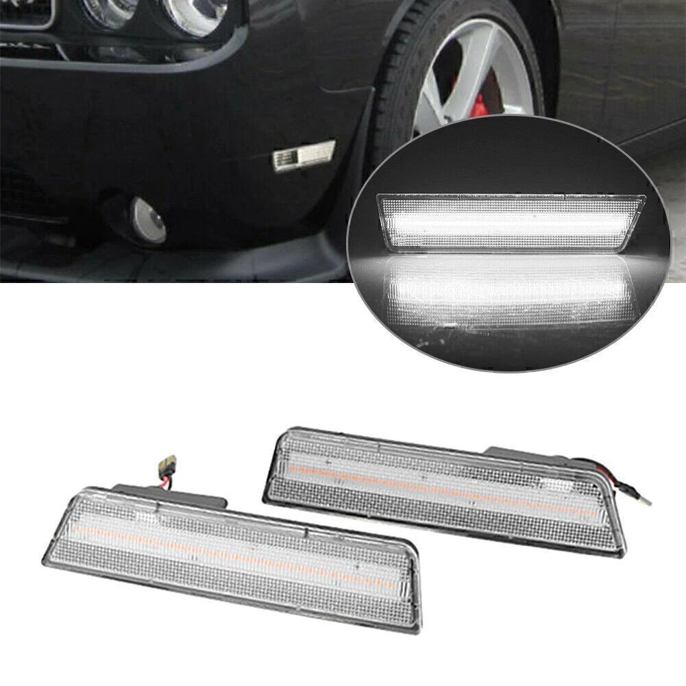 Front LED Side Marker Lights for Dodge Challenger/Charger (2008–2014)