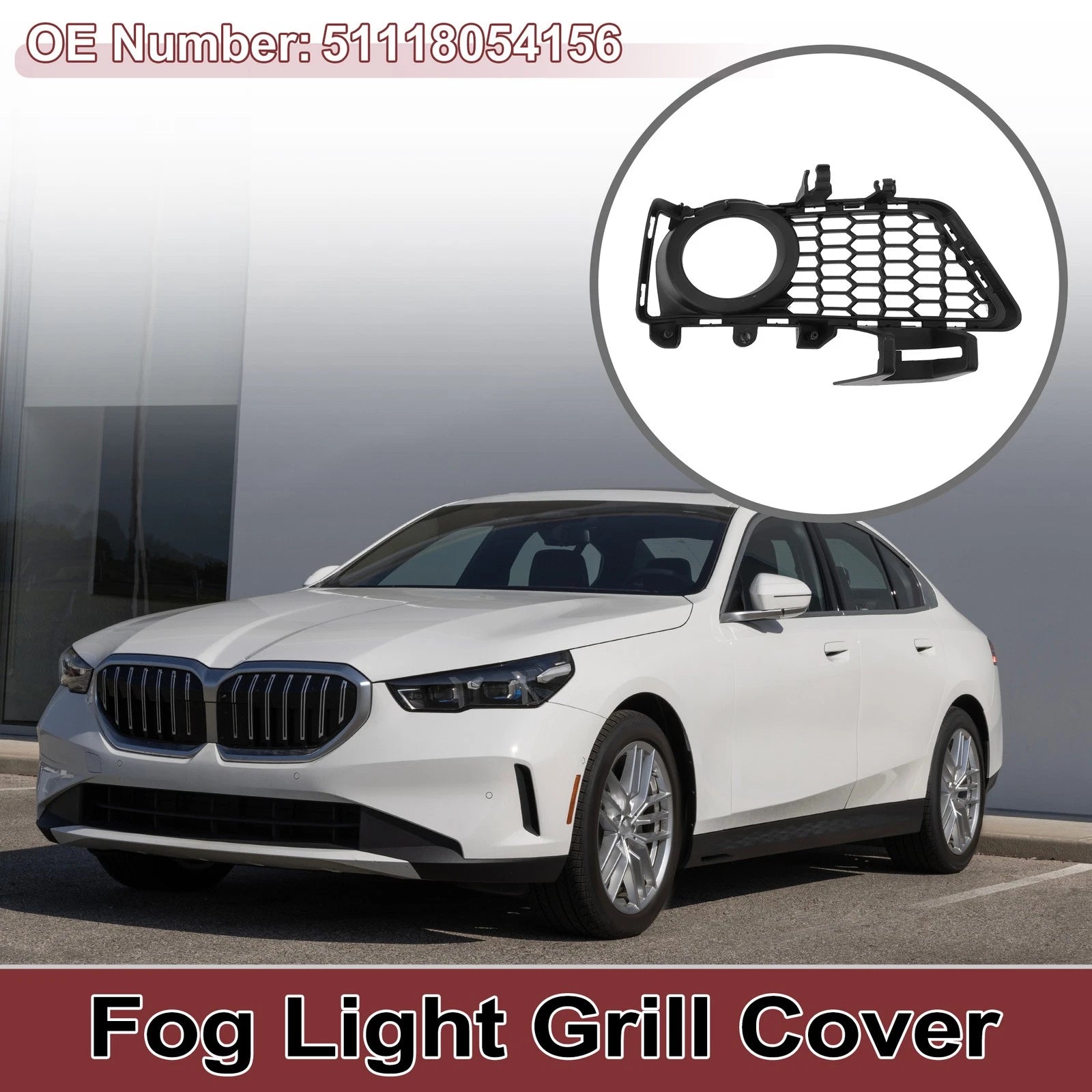 Fog Light Grill Front Right Replacement for BMW 3 Series (2012–2018)
