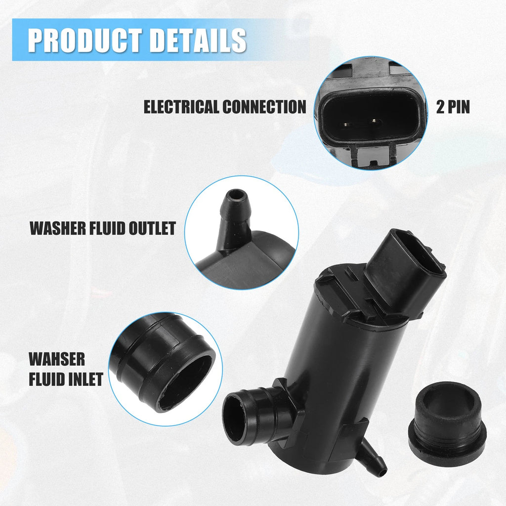 Windshield Washer Pump Replacement for Toyota Camry (1997–2006)