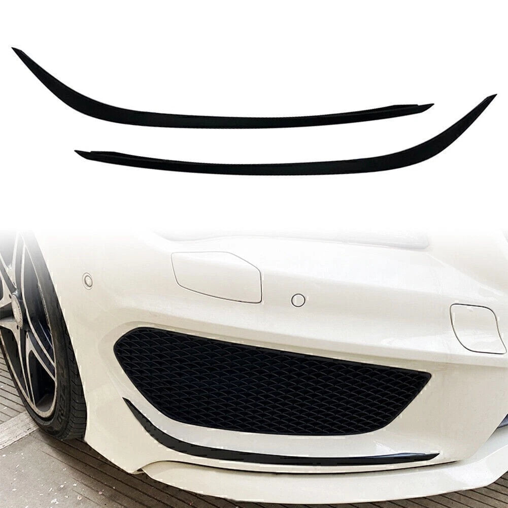 2X Front Bumper Lip Splitter Spoiler for Mercedes Benz CLA C117 (2013–2015)