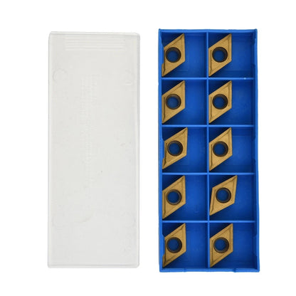 10PCS DCMT11T304-HM YBC251 Carbide Inserts for Lathe Turning Holders