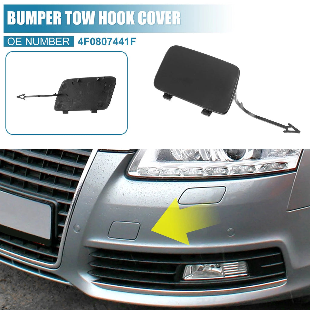 Front Bumper Tow Hook Cover Replacement for Audi A6 (2009–2011)