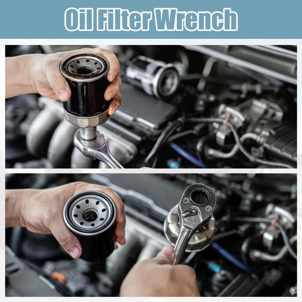 74mm 8 Flutes Oil Filter Cap Wrench Socket Tool for Car (Universal)