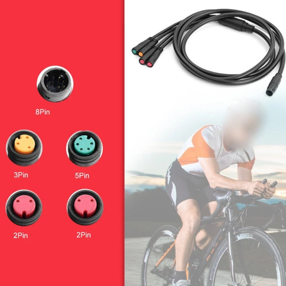 1T4 Waterproof Cable Extension Cord for KT E Bike Controllers