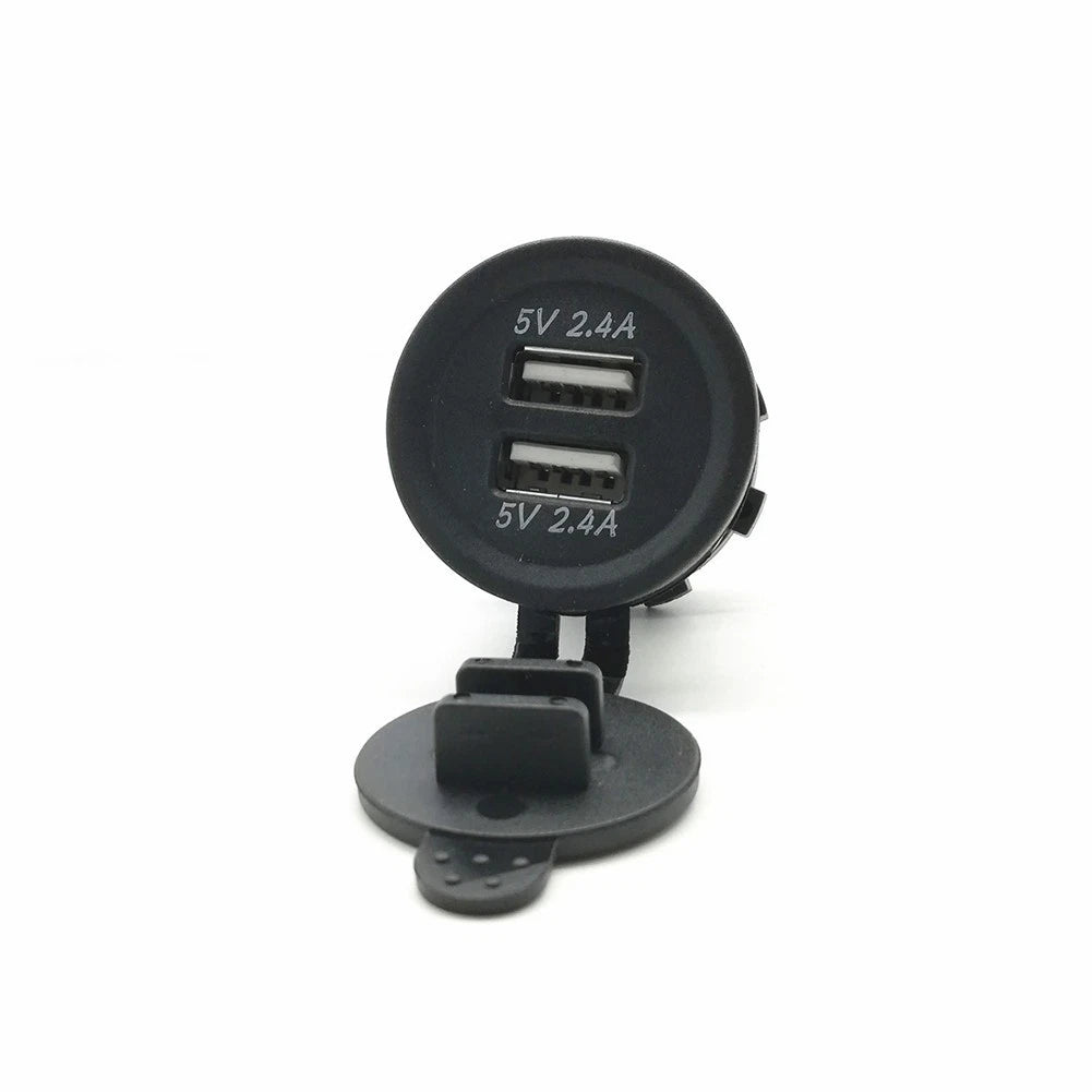 Dual USB Socket for All 12-24V Vehicles (5V 2.4A)