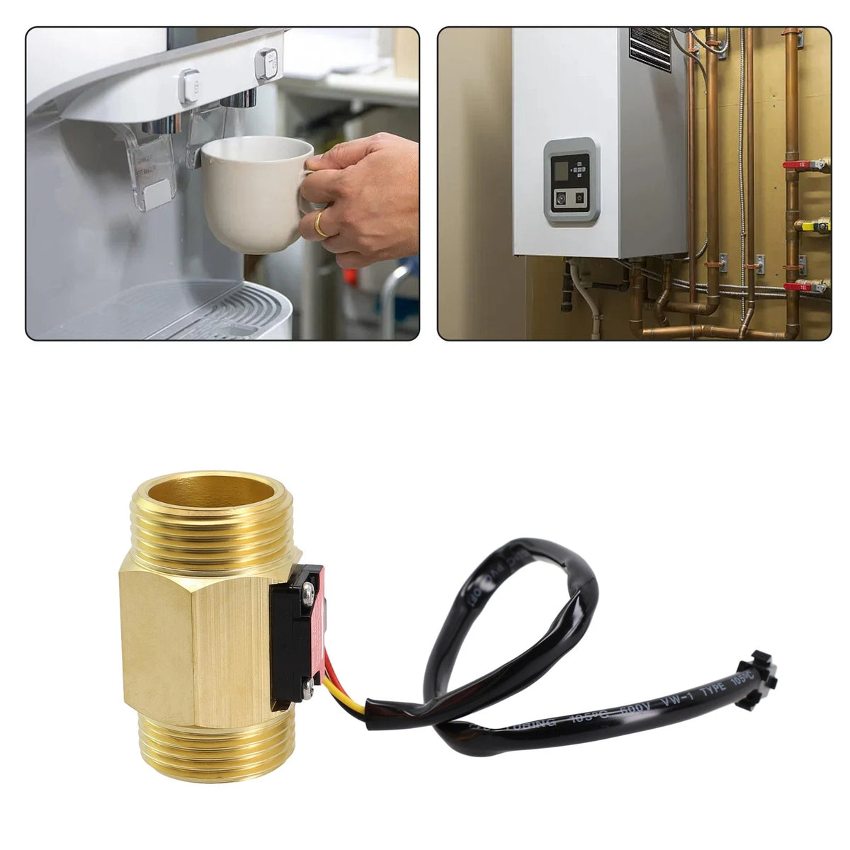Stream Sensor Water Meter YF-B10 1.75MPa 13mm Thread for Automotive Applications