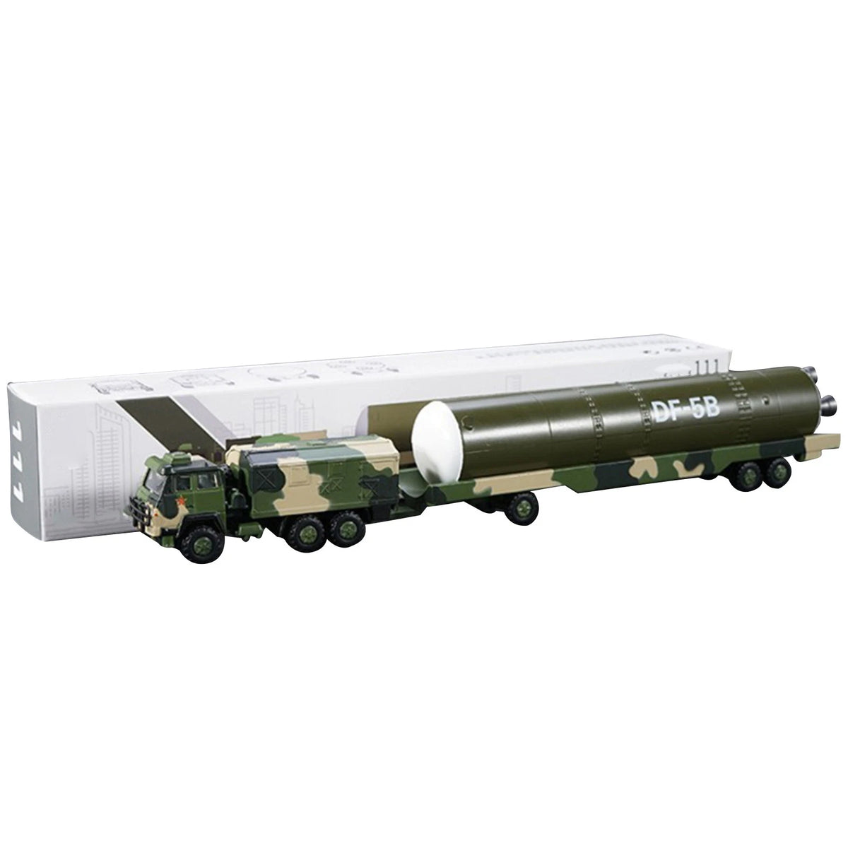 Dongfeng Missile Vehicle Model Alloy Simulation Display Model (1:100)