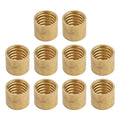 Set of 10 Brass Tips for Cue Repairs