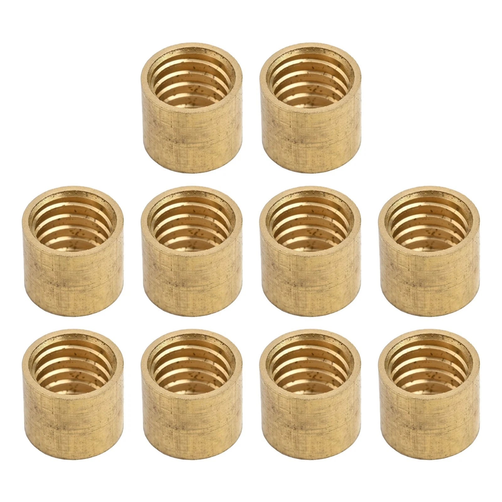 Set of 10 Brass Tips for Cue Repairs