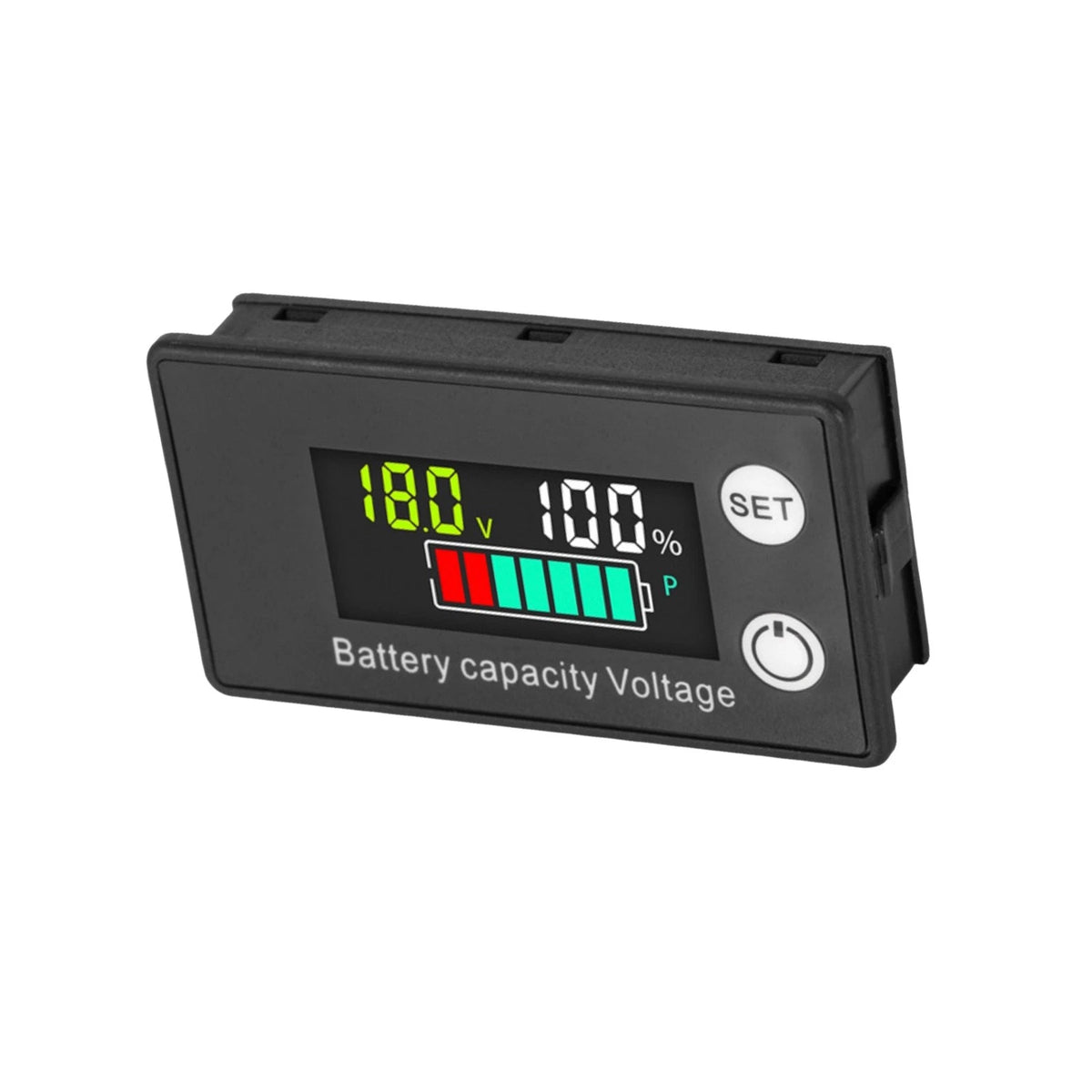 Battery Monitor Meter LCD Display for RV Solar System (12V-72V)