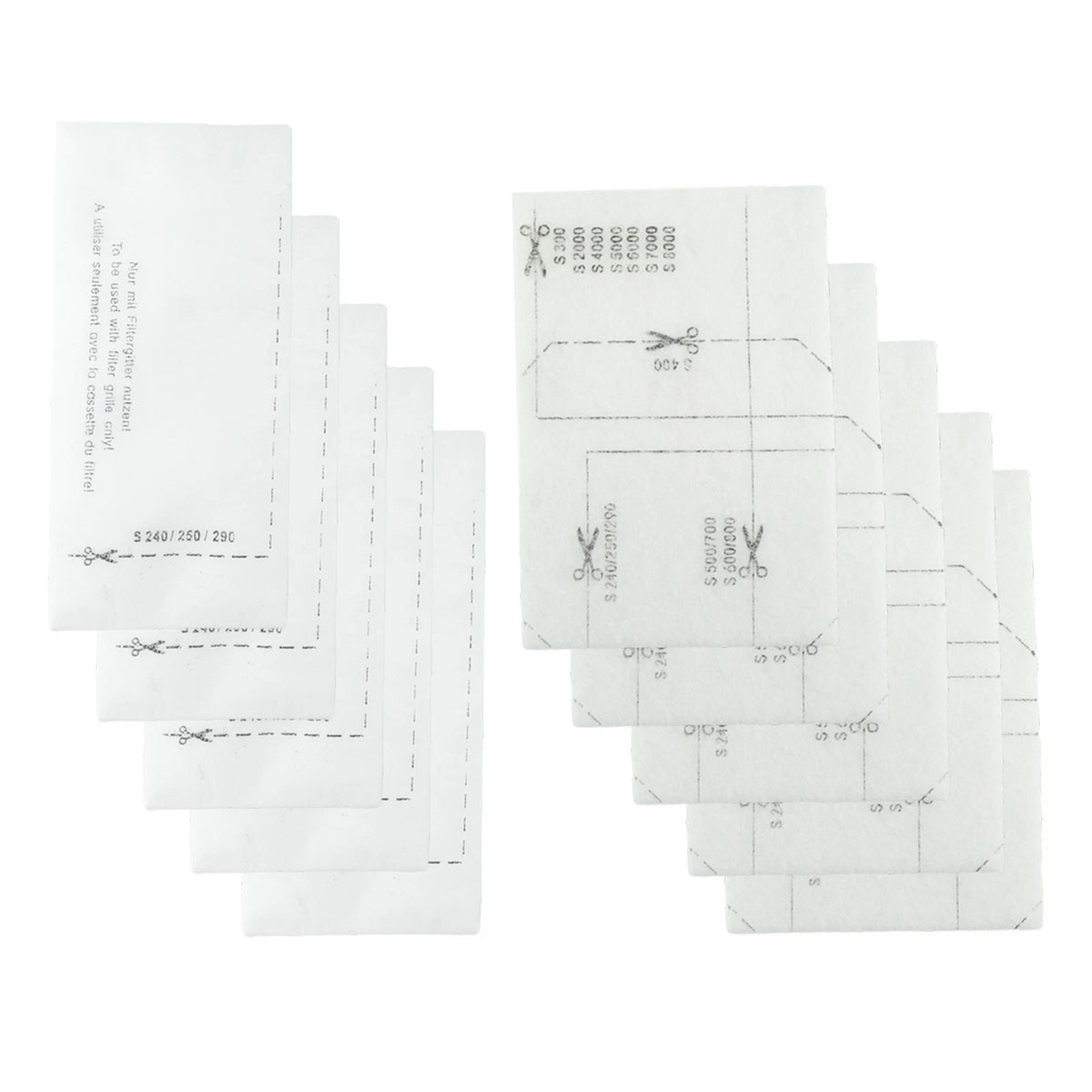 10pcs Air Clean Filter for Miele S240/S250/S290/S300/S4/S5 Series