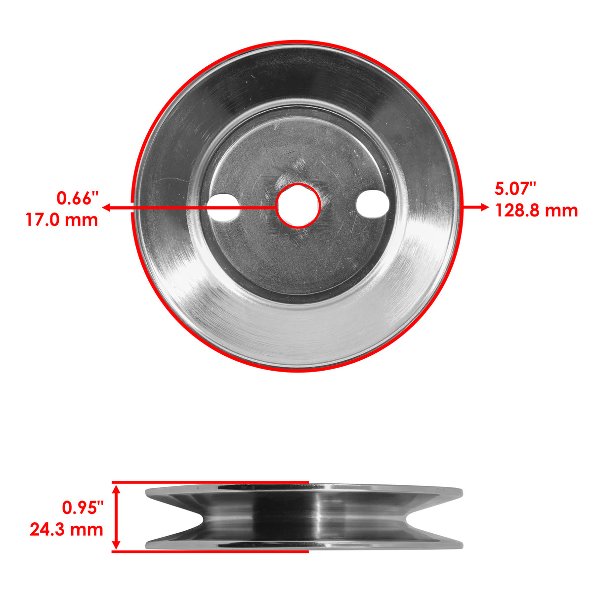 Mower Deck Spindle with Pulley Replacement for John Deere X330 X350 (2008–2018)