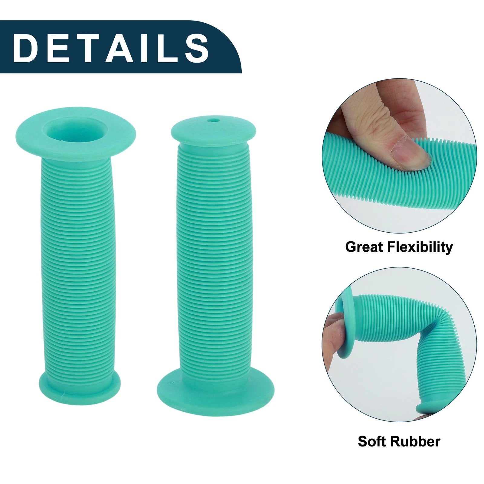 Motorcycle Handlebar Grips 110mm Soft End Covers for Scooter Bike (1Pair)