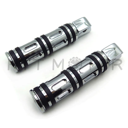 Chrome Edge Cut Footpegs for Kawasaki Vulcan 1500 Classic/Drifter (1996–2009)