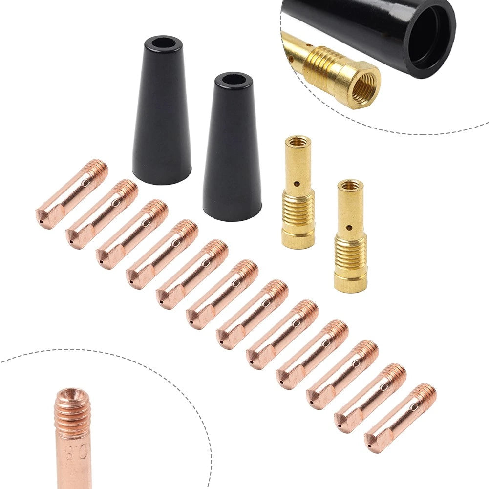 16PCS Nozzle Tip Kit K3493-1 for MB14AK Gasless Torch (Gasless, Flux Core)