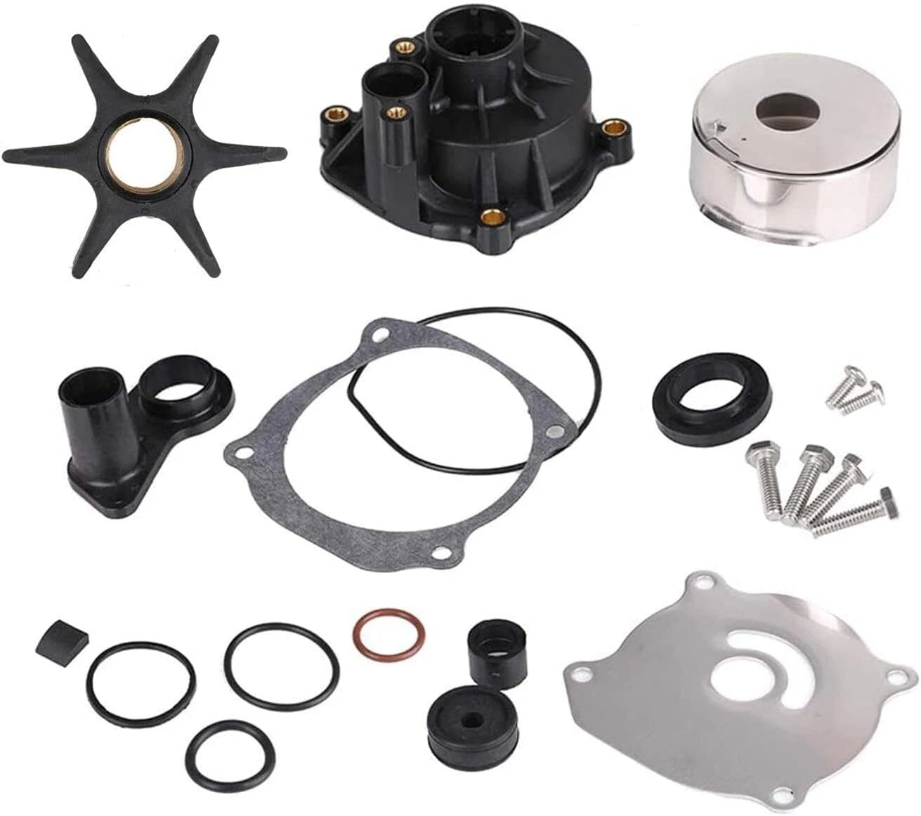 Water Pump Impeller Repair Kit 5001594, 18-3392 for Johnson Evinrude (1985–300 HP)