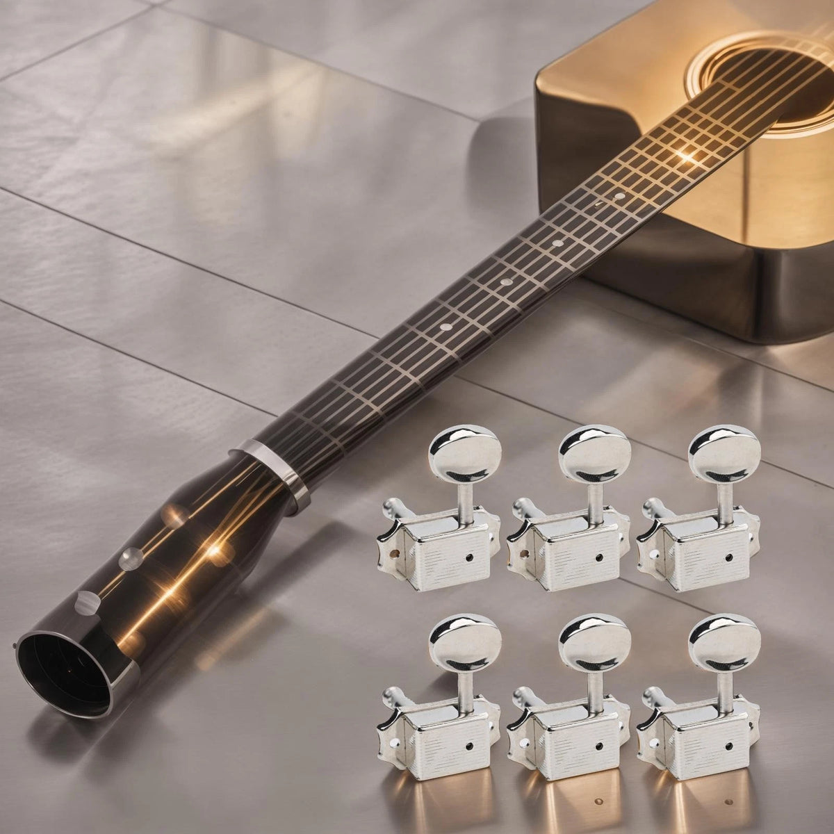 Silver Machine Heads for Vintage Style ST Electric Guitar