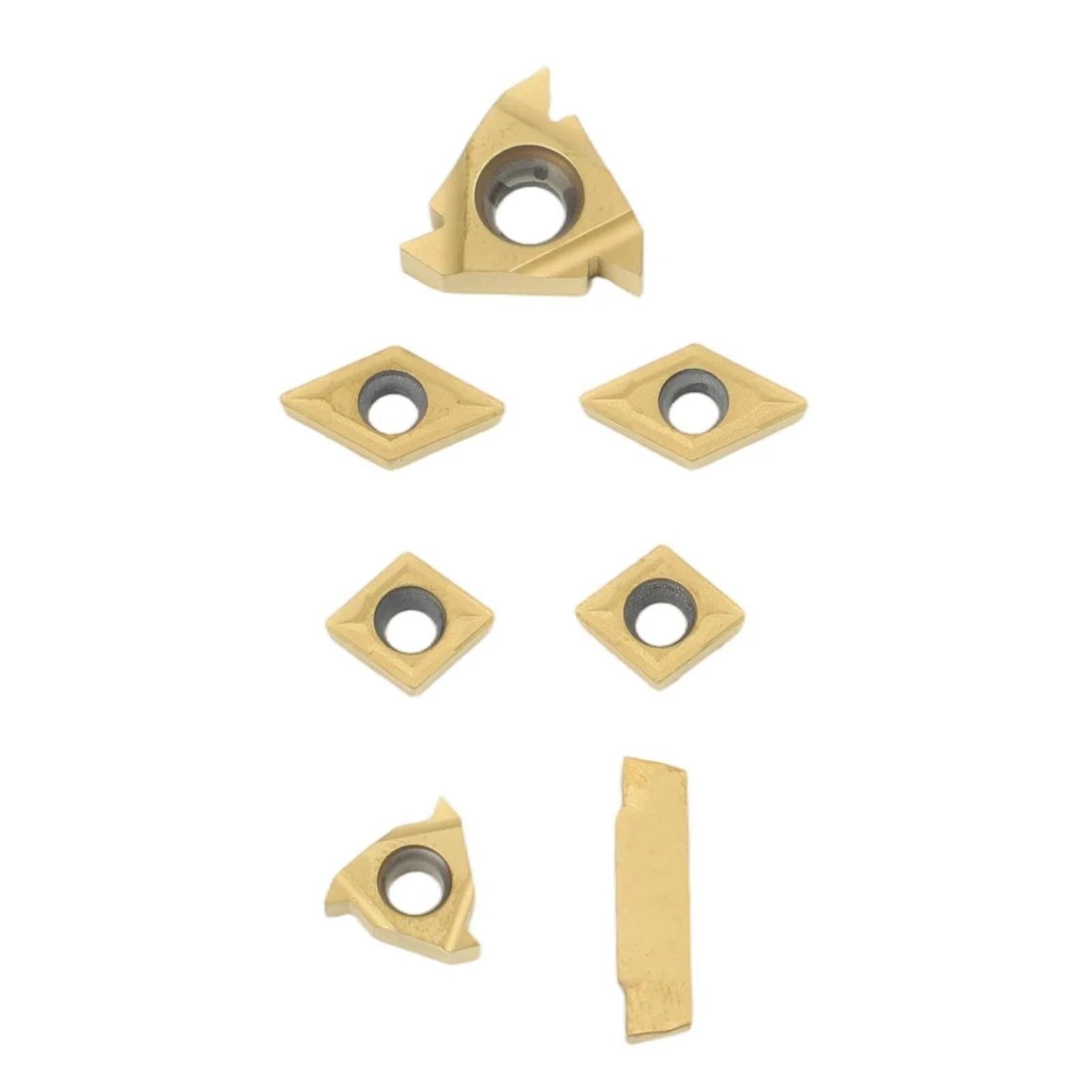 Set of 7 CCMT060204 Inserts for Bar Boring