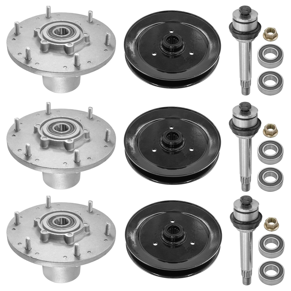 Deck Spindle Shaft and Pulley Replacement for Exmark Lazer Z (2000–2018)