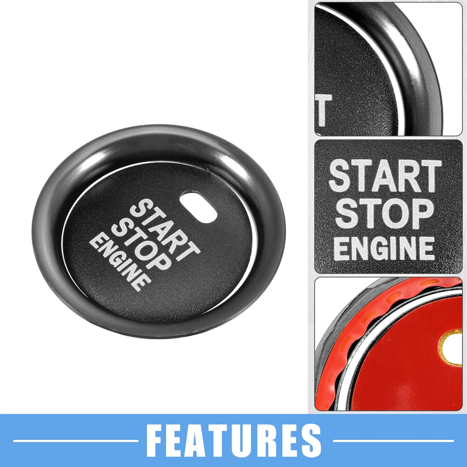 Engine Start Stop Button Cover Decal for Mazda 2 3 6 CX-3 CX-4 (2011–2023)