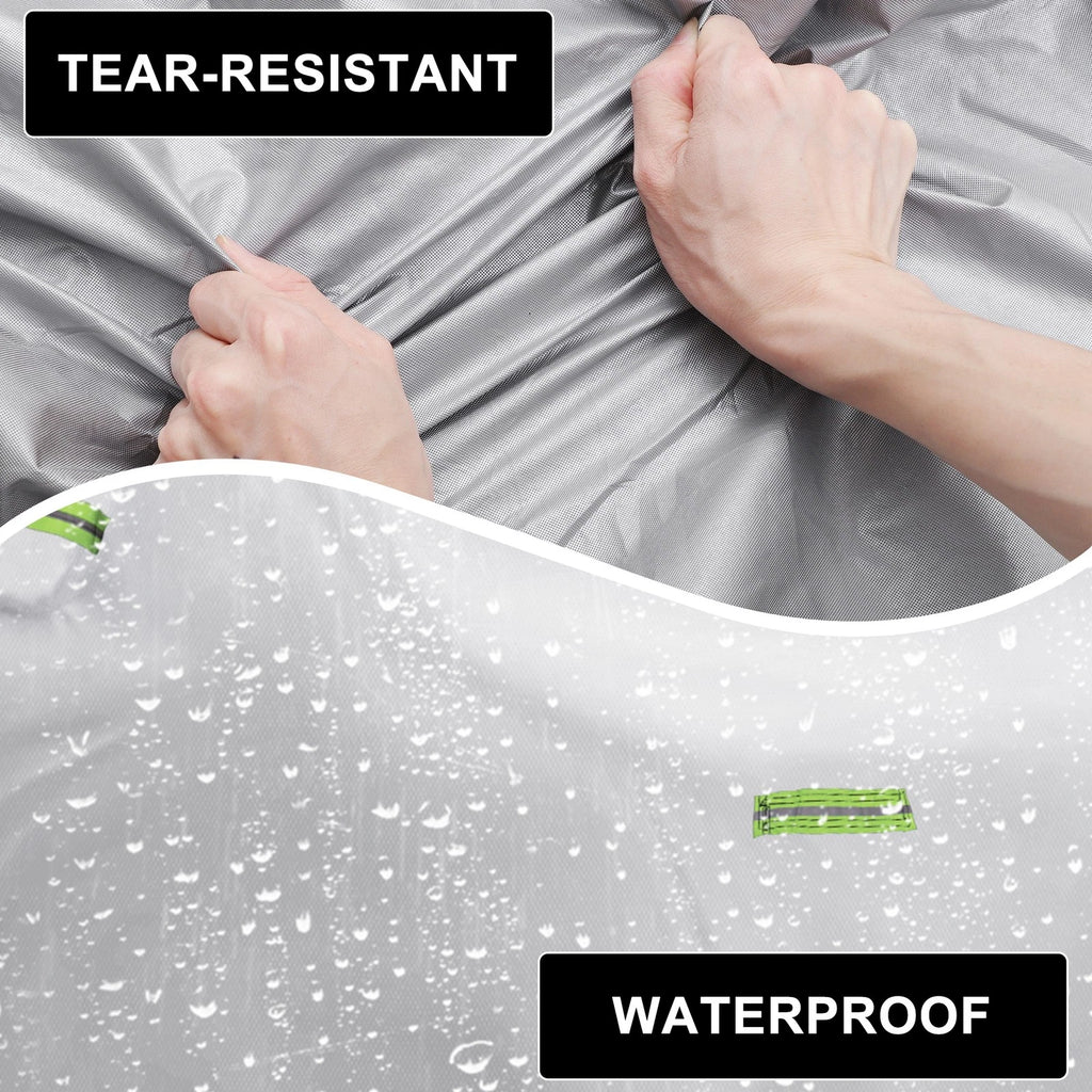 Waterproof Car Cover With Hook for Mitsubishi eK Silver Tone (2006–2018)