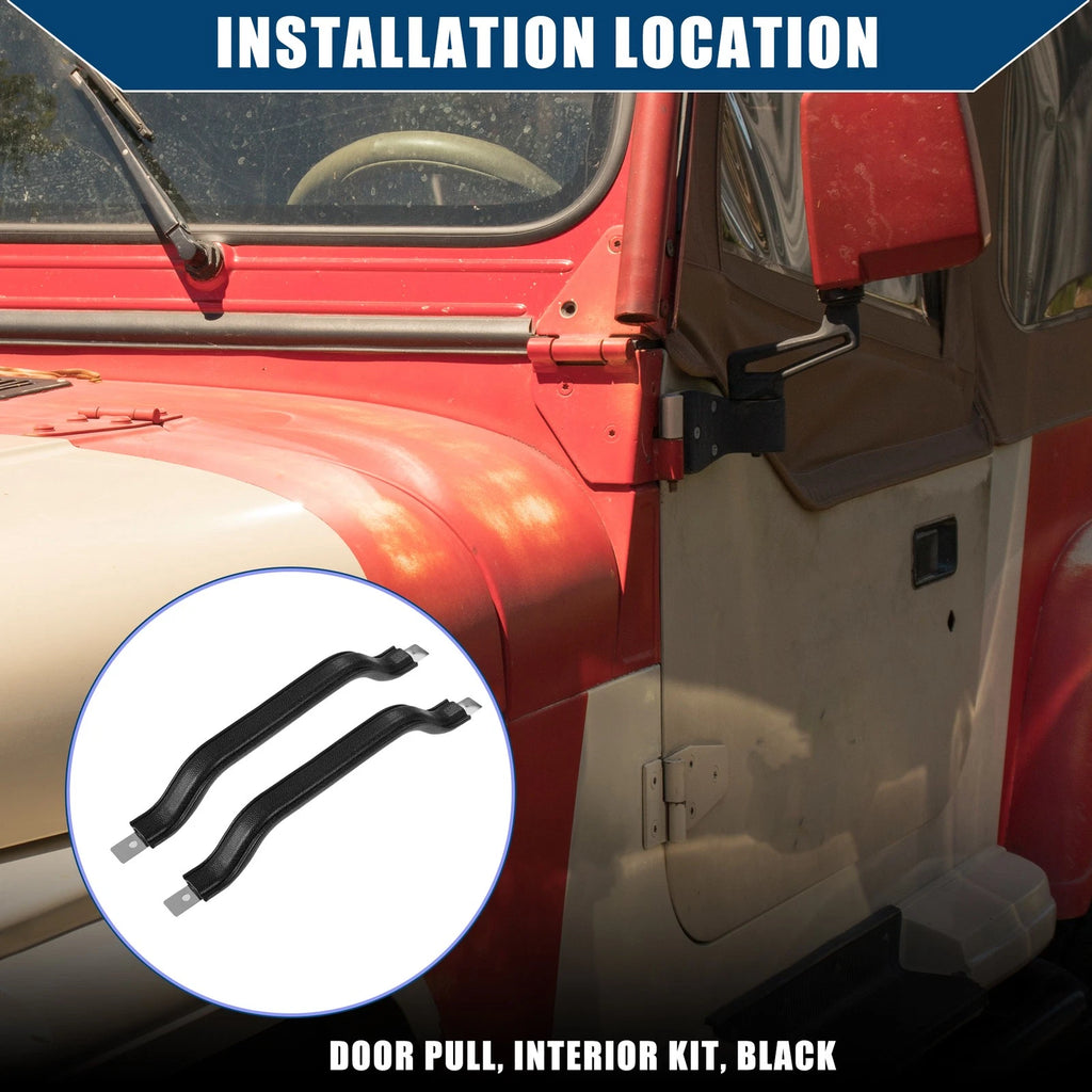 Interior Door Handle Pull Strap Kit for Jeep Wrangler (2007–2018)