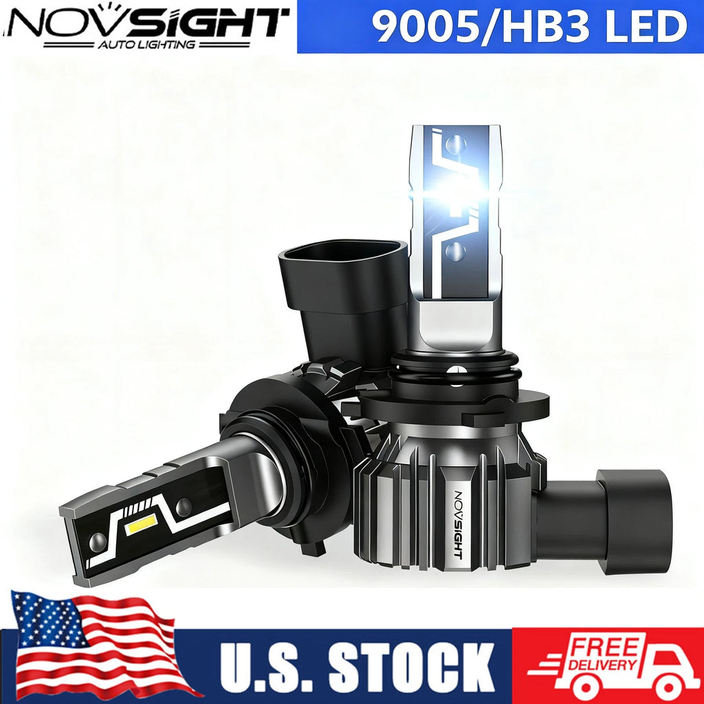 2X 9005 HB3 LED Headlight Bulbs Kit for