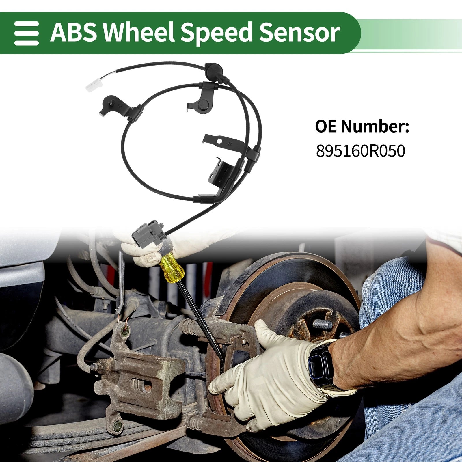 ABS Wheel Speed Sensor Replacement Rear Right for Toyota RAV4 (2013–2018)