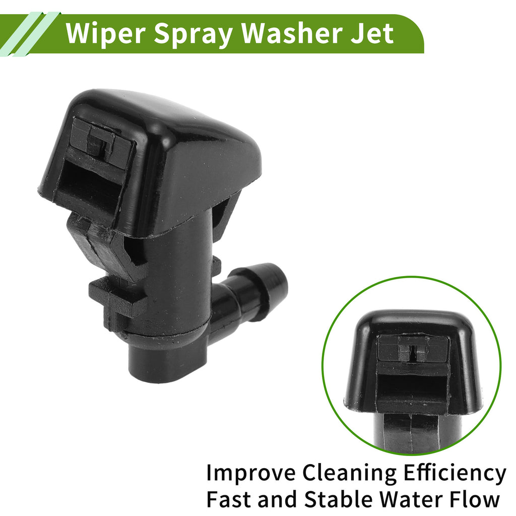 Windshield Washer Nozzle With Hose Connector for Jeep Wrangler (2007–2018)