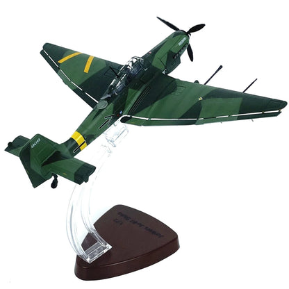 Diecast Alloy German Stuka JU-87G2 Attack Plane Model (1/72 Scale)