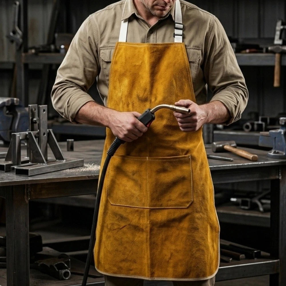 Leather Welding Apron for Welders and Carpenters