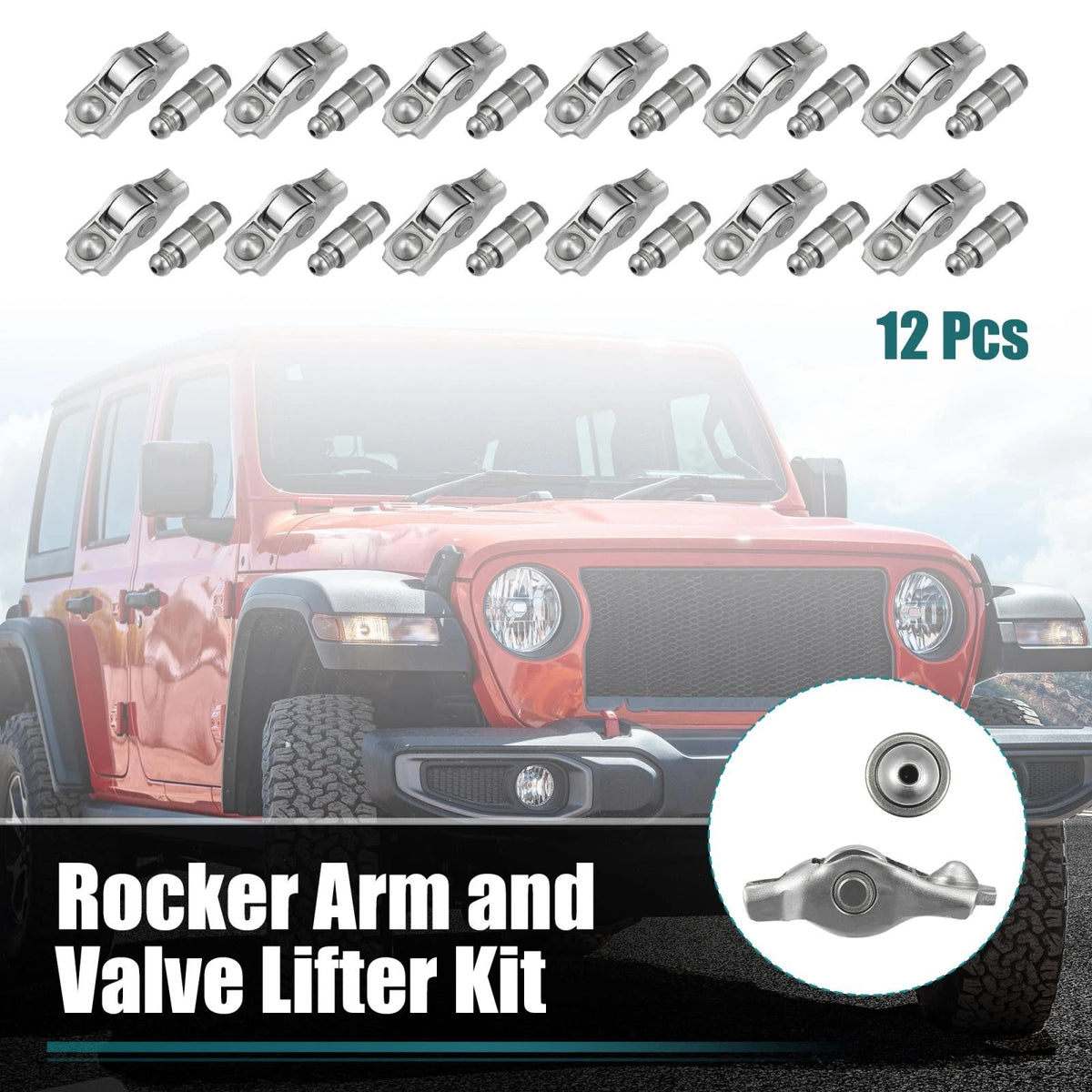 Rocker Arm and Valve Lifter Kit 12 Piece for Chrysler 200 300 Dodge Charger (2011–2019)