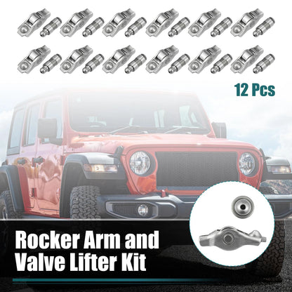 Rocker Arm and Valve Lifter Kit 12 Piece for Chrysler 200 300 Dodge Charger (2011–2019)