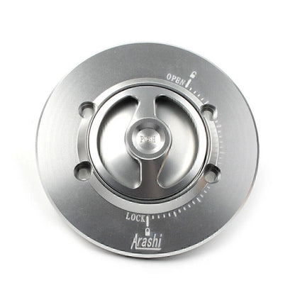Fuel Tank Cap CNC Silver for BMW S1000RR (2010–2018), S1000R (2015–2018)