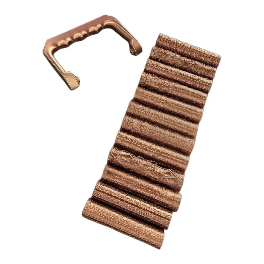 9 Piece Clay Art Roller Kit with 8 Patterned Rollers & Non-Slip Handle
