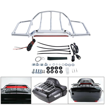 LED Lighted Luggage Rack for Harley Touring Street Road Glide (2014–2024)