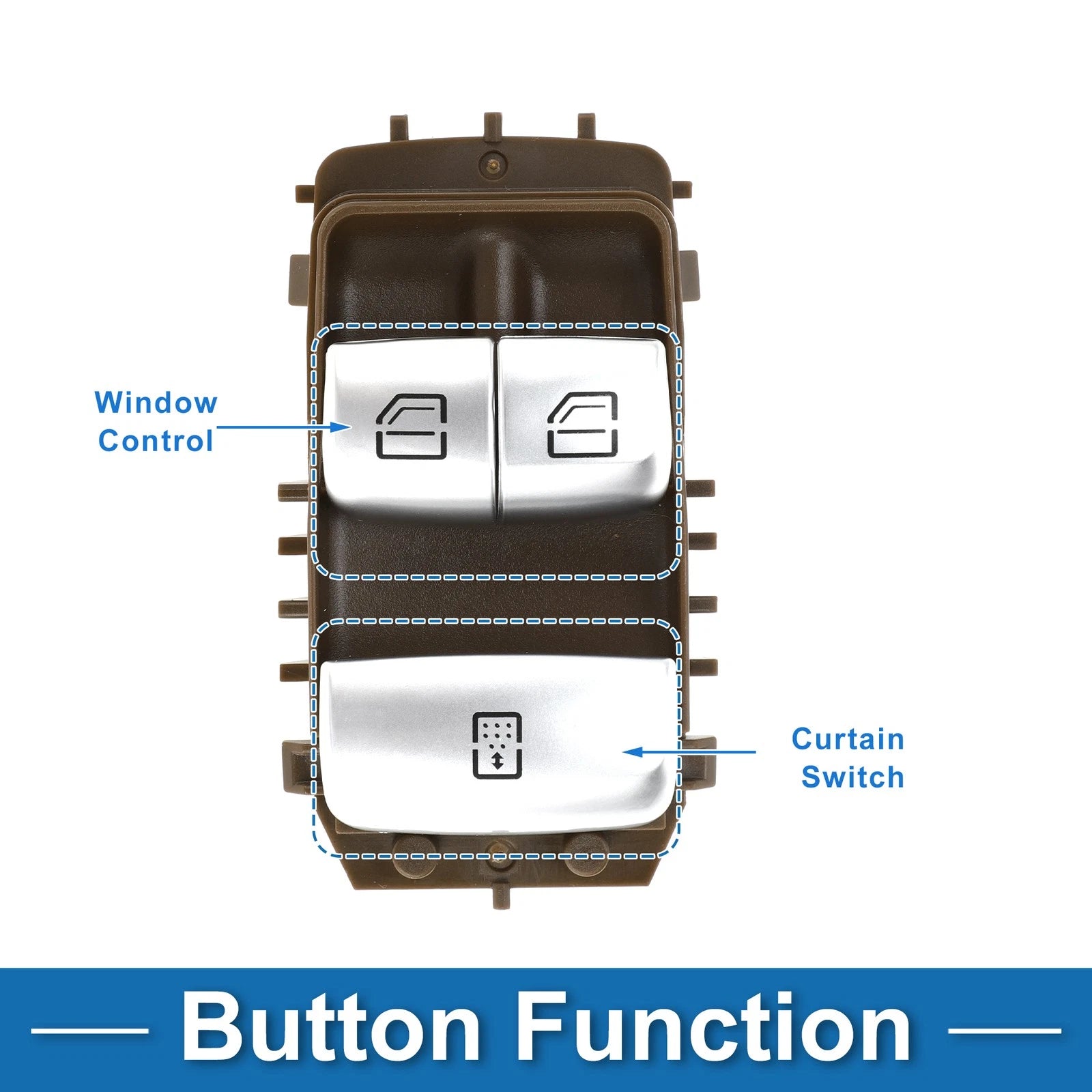 Front Driver Side Power Window Switch Replacement for Mercedes-Benz S450 (2018–2021)