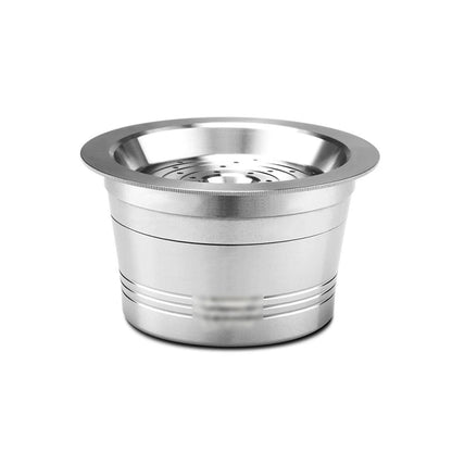 Stainless Reusable Capsule Set with Spoon & Brush for Caffitaly Ruby (N/A)