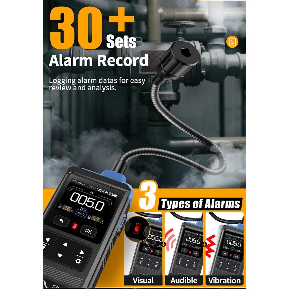 GD02 Methane Gas Detector with Alarm for Home and Industrial Safety