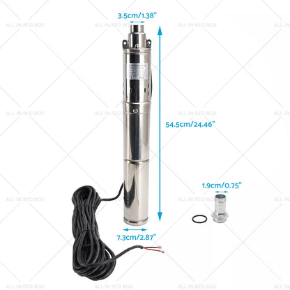 3" 48V 750W MPPT Solar Submersible Bore Pump for Deep Well (15M)