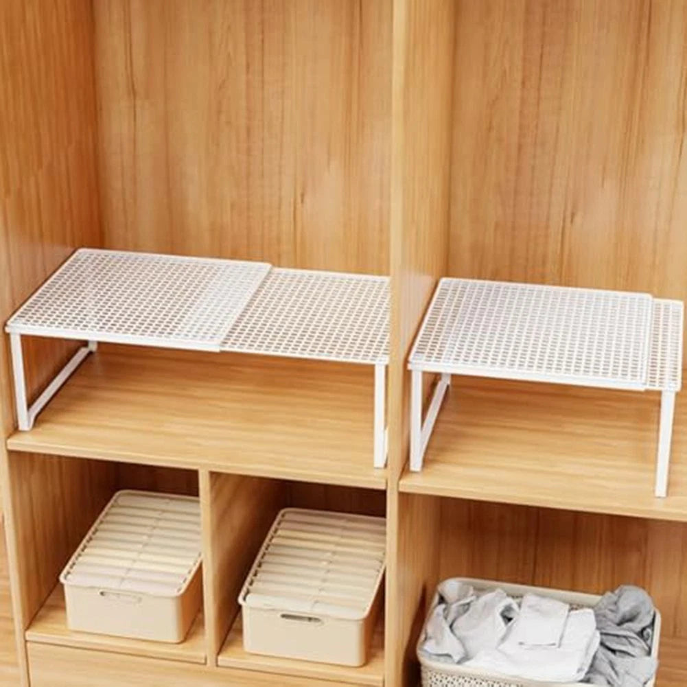 Adjustable Stackable Shelf for Dishes (Space Saving)