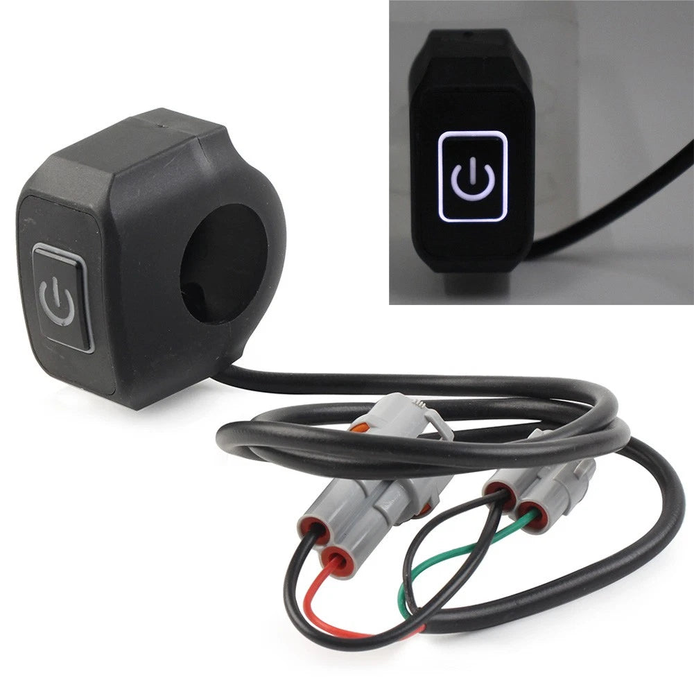 Plug And Play Headlight On/off Button Switch Connector For Sur Ron White
